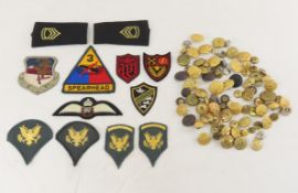 Collection of Vintage US & Other Buttons, Insignia