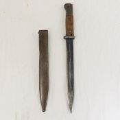 WWII Era German M1884/98 Bayonet & Scabbard