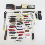 40+ Pocket Knives & Sharpening Stones