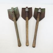 3 WWII Era US Army Entrenching Tools