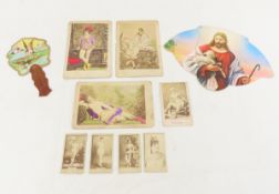 Early 1900's Risque Trade Cards, Colorized Photos