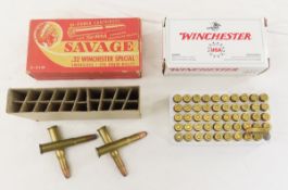 50 Rounds Winchester 32 Auto & Vintage Savage box
