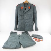 Vintage Swiss Army Jacket, pants, and cap