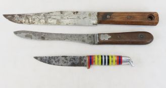 WWII Era Fixed Blade Theater Knife, Eagle & other