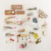 20+ Vintage Fishing Lures, Hula Popper, Lazy Ike
