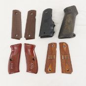 5 Sets of misc handgun grips
