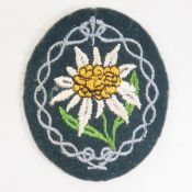 WWII German Mountain Troops Edelweiss Sleeve Badge