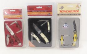 3 New Winchester Knife Sets