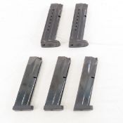 3 Beretta 92 & 2 Springfield M&P 9mm magazines