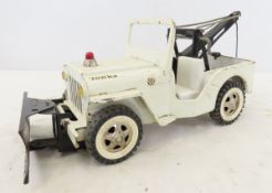 1963 Pressed Steel Tonka #435 Jeep Wrecker & Plow