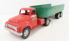 Tonka Toys Mound Freighter Truck & Trailer