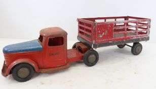Structo Toys Truck & Livestock Trailer