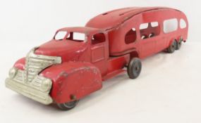 MARX Deluxe Auto Transport Truck & Trailer