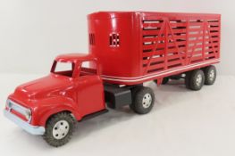Tonka Toys Livestock Truck & Trailer- Repainted