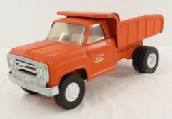 Tonka Orange Dump Truck, Modern Plastic Wheels