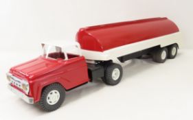 Custom Painted Metal Tonka Truck & Plastic Tanker