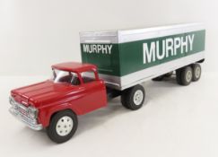 Custom Nylint/MARX Ford truck and Murphy Trailer