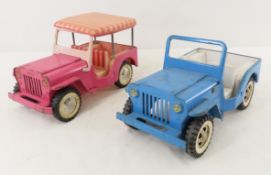 Tonka Pink & Blue Jeep's