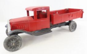 Vintage Pressed Steel Dump Truck - Repainted