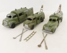 3 Hubley Bell Telephone Trucks