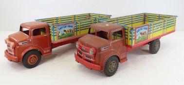 2 MARX Lazy Day Farms Dairy Trucks