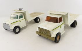2 ERTL John Deere Flatbed Delivery Trucks