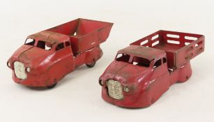2 1930s Pressed Steel Wyandotte Trucks