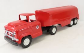 Buddy L Texaco Tanker Truck & Trailer - Repainted