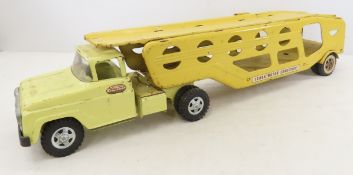 Tonka Toys Mound Motor Transport Truck & Trailer