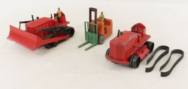 Dinky Supertoys Bulldozer, Forklift, & Tractor