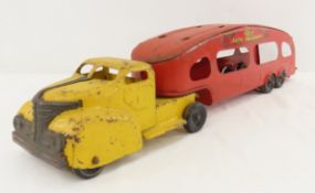 MARX Deluxe Auto Transport Truck & Trailer