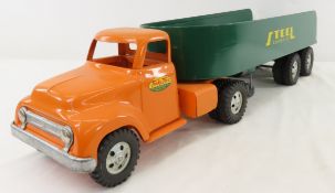Tonka Toys Mound Steel Carrier Truck & Trailer