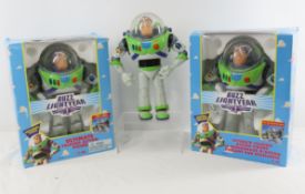 3 Disney Buzz Lightyear Thinkway Talking Figures