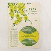 1957 Scorebook with Jackie Jensen autograph
