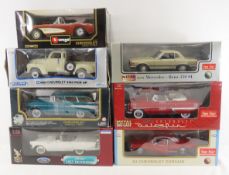 7 Die Cast 1:18 Scale Cars, Burago, Welly & Others