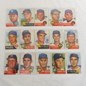 15 Crease Free 1953 Topps Baseball Cards