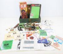 Vintage GI Joe locker with weapons & booklets