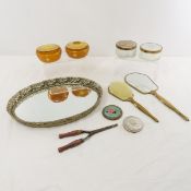 Vintage Powder Jars, Vanity Mirrors & More