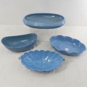 Abingdon Pottery Country Blue Serving Bowls