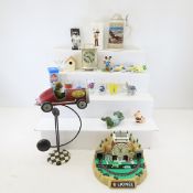 German Beer Stein, Shot Glasses, Clocks & more