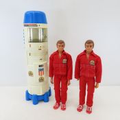2 Six Million Dollar Man Figures & Repair Capsule