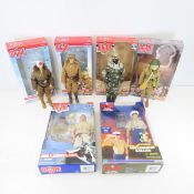 6 Modern GI Joe Action Figures with boxes