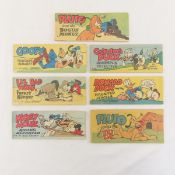 1950's Walt Disney Comics -6 Wheaties & 1 Cheerios