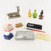 Vintage Simplex Stapler, Wheaton Bottle & more