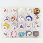 11 MLB & 9 Non MLB Baseballs- Fotoballs & Others