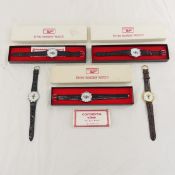 5 Ernie Keebler Quartz Watches, 3 with boxes