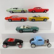 7 Diecast Ertl 1:18 Scale Cars, Cobra & Others