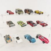 12 Hot Wheels Redlines in rough condition
