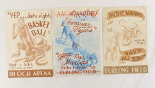 1945 Hawaiian Military Sports Programs