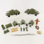 MARX Plastic Tanks, tents, accessories & Army Men